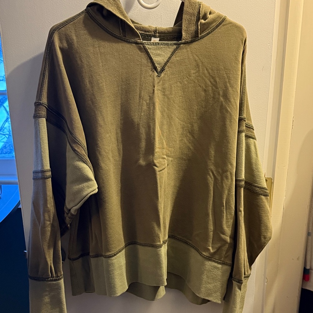 Women’s Olive Green Hooded Sweatshirt